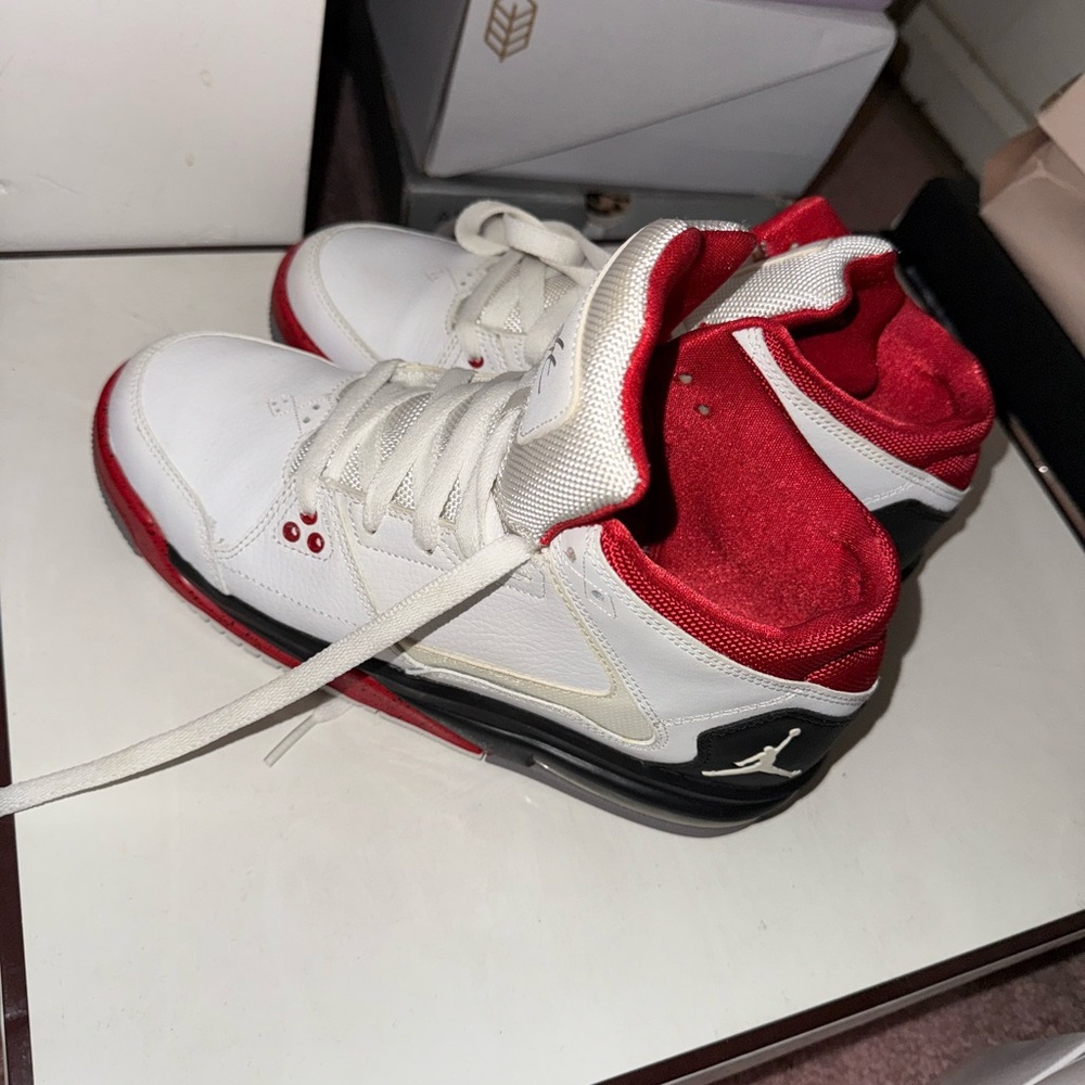 Jordan Kids Sneakers - White and Red